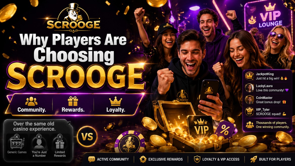 Casino promotion with happy players